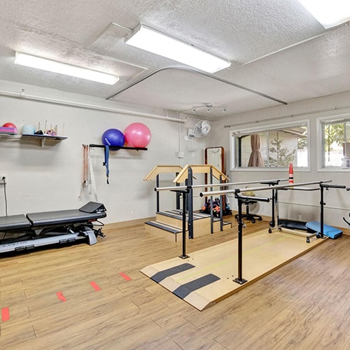 Rehabilitation room at Rivercrest Post Acute
